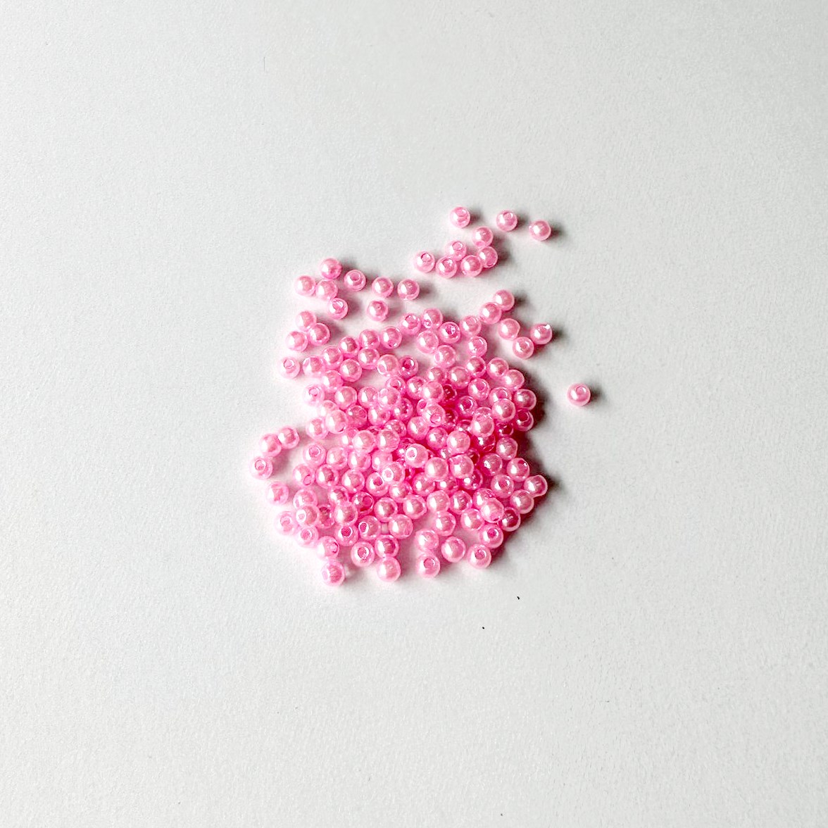 【60546-23】珍珠淺粉色圓珠 散珠 4mm 6g