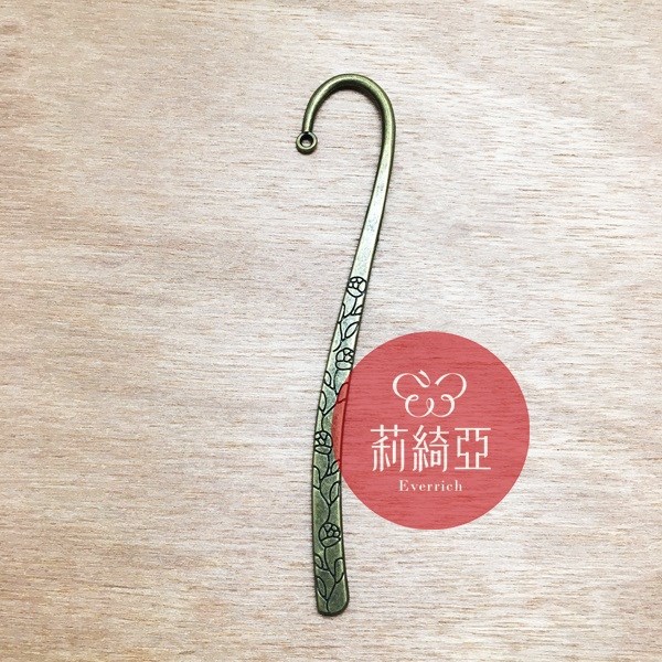 【60100E】古典造型髮簪/書籤雙用叉-古銅色