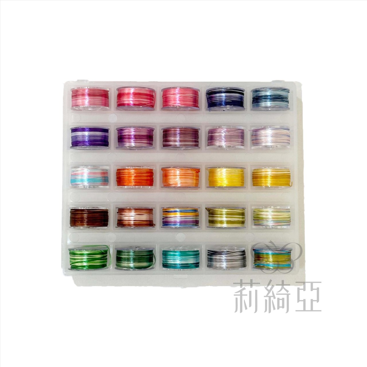 【60711】春仔花(纏花)-單股漸層綜合湘繡段染線盒(25色)