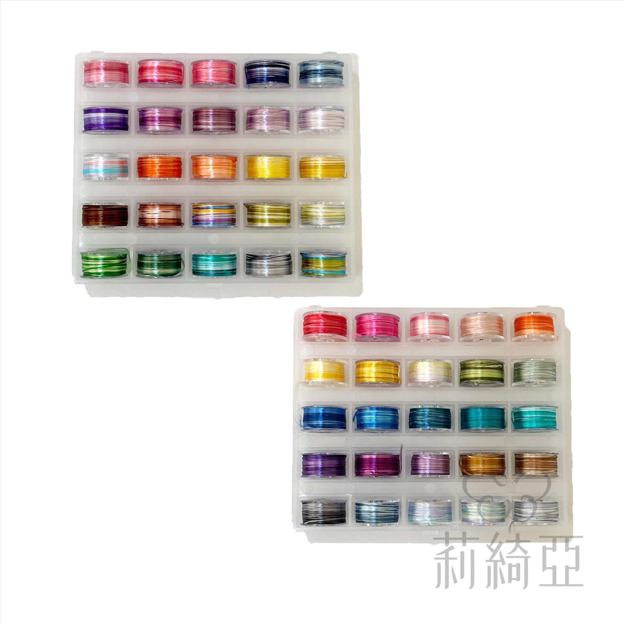 【60712】春仔花(纏花)-單股三色漸層湘繡段染線盒(25色)+綜合盒(25色)