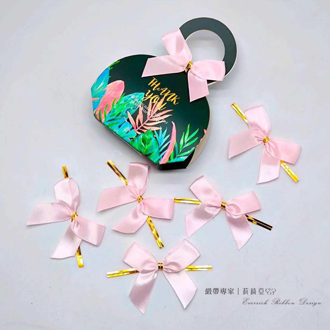 【30511】粉色特多魔帶蝴蝶結- 15mm