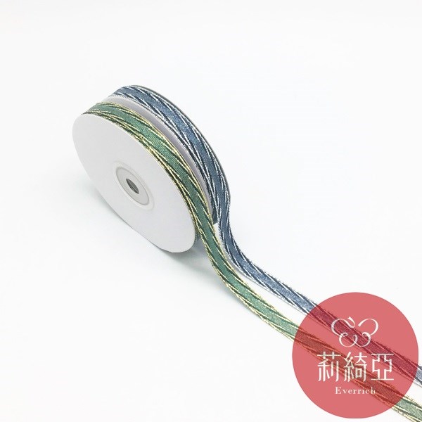 【9609】金/銀蔥尼龍緞帶-3分 (9mm)