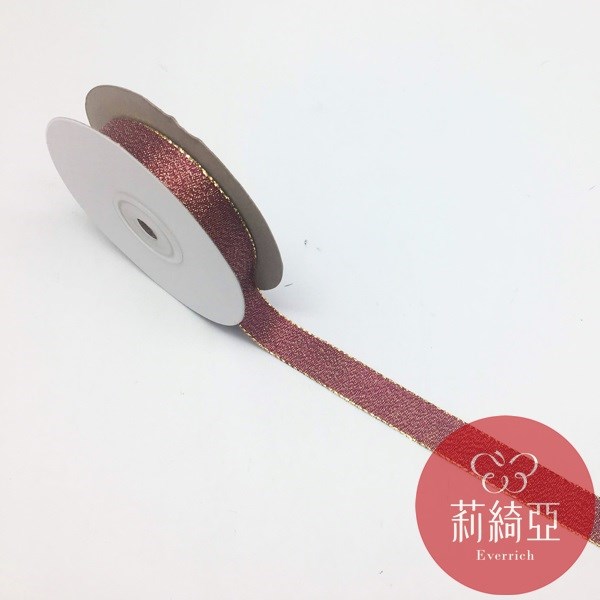 【9706】金邊金蔥緞帶-5分 (15mm)