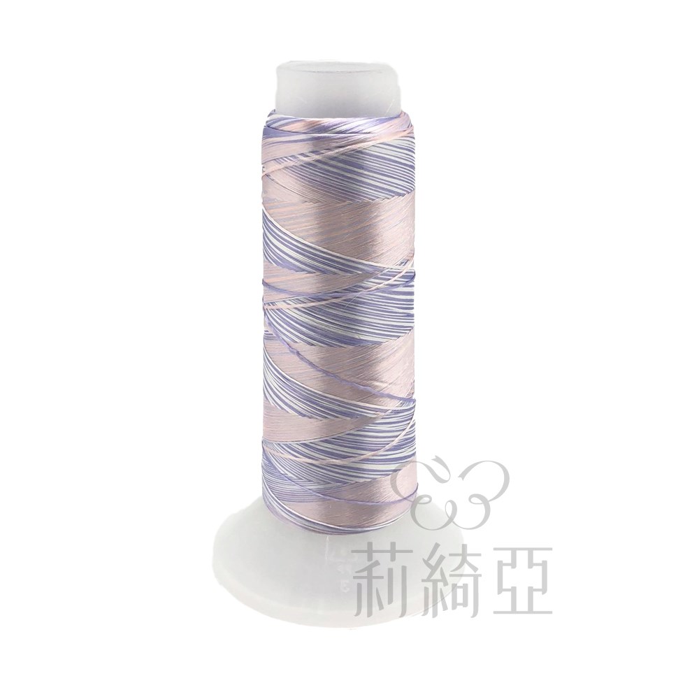 【60622】春仔花四色漸層湘線-綢緞‧綉花  蝶四彩