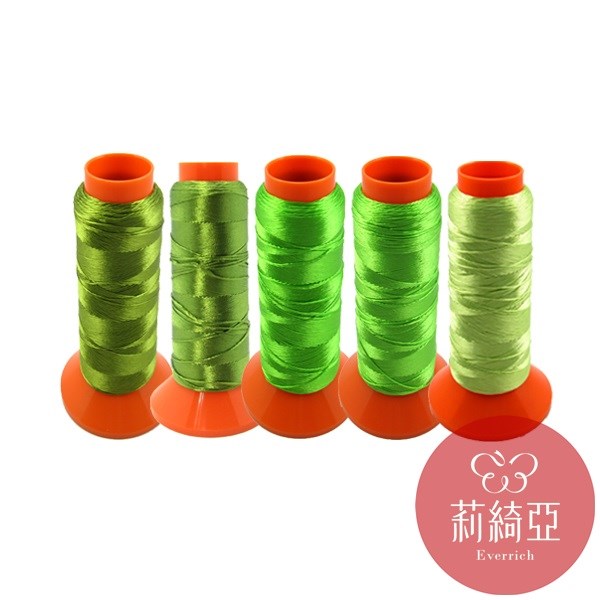 【60432-22】套組 / 春仔花 纏花四股線-翡翠綠系列5捲