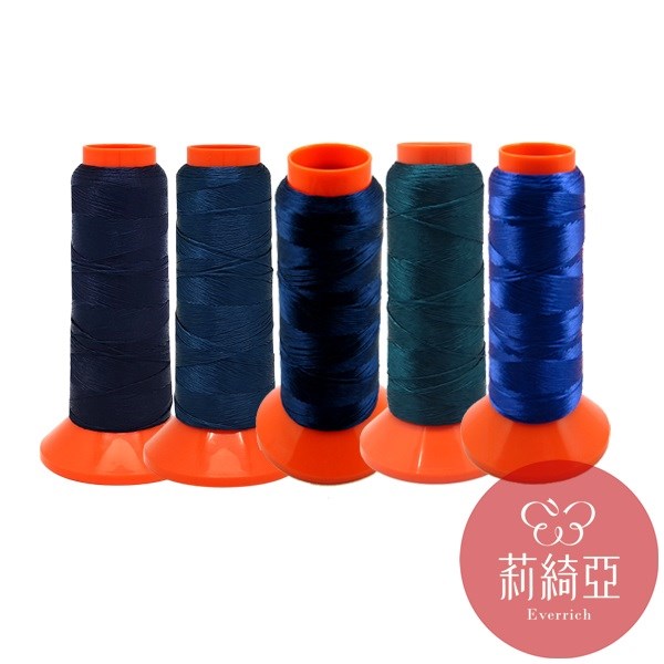 【60432-13】套組 / 春仔花 纏花四股線-維多利亞藍系列5捲