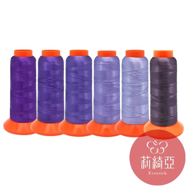 【60384】春仔花 纏花單股線-紫色II-6色漸層套組
