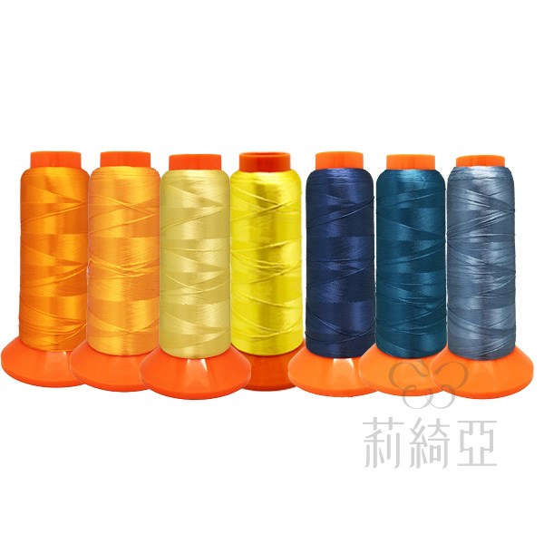 【60578A】春仔花 纏花單股線-黃+藍雙色-7色套組