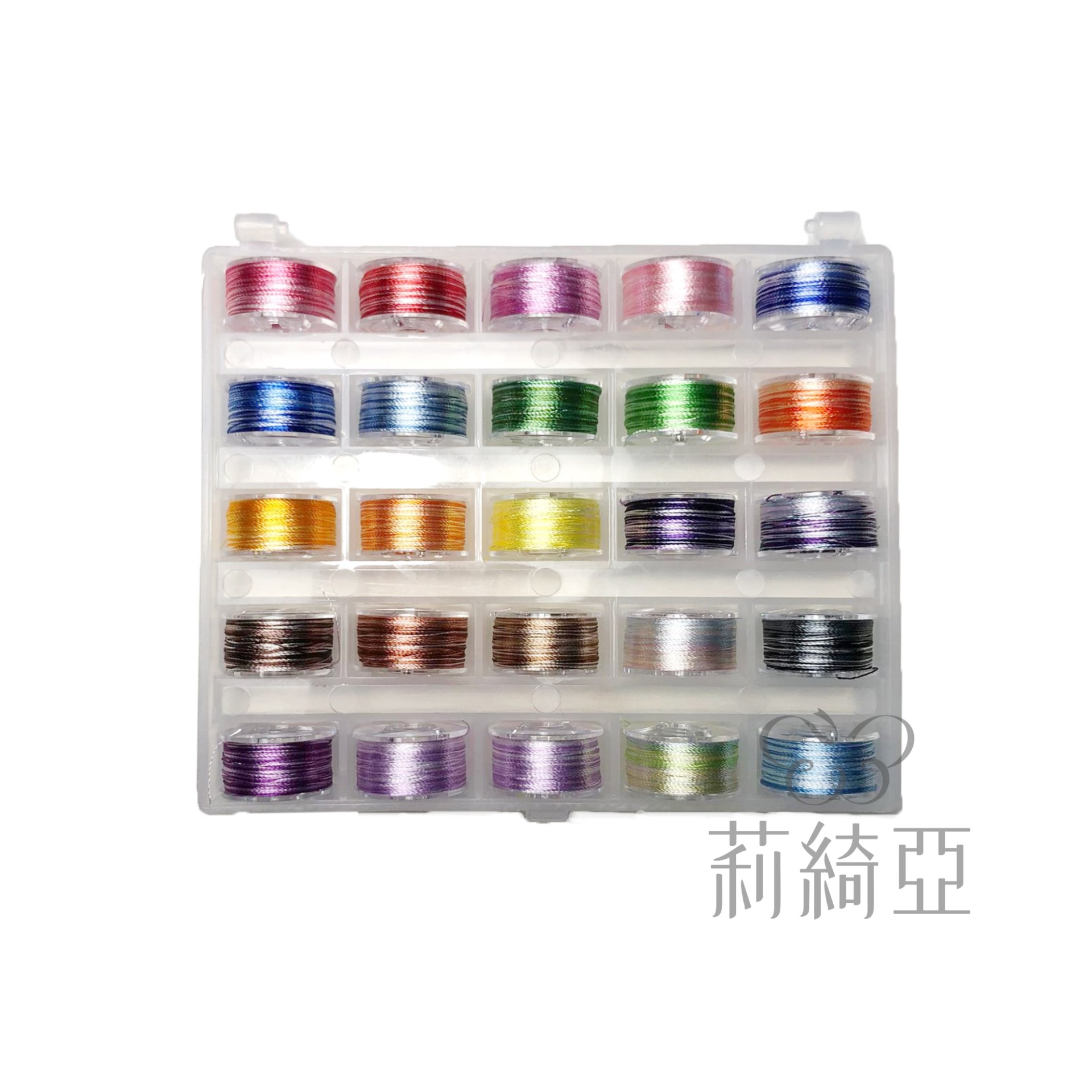 【60311H】巧悅喜-春仔花 纏花單股120D段染繡線盒(25色)