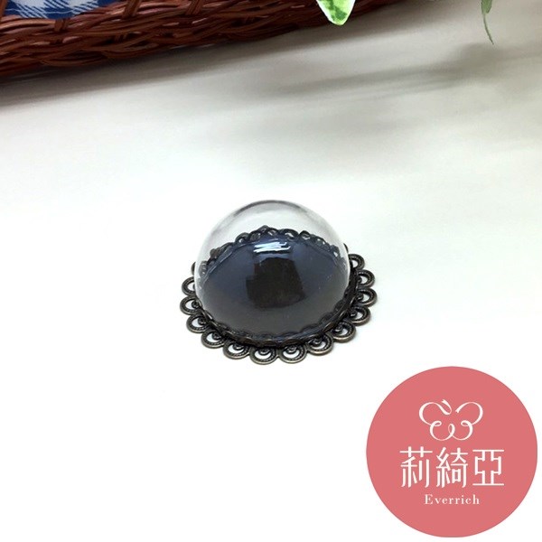 【60107】半圓玻璃-古銅蓋