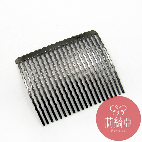 【60191】鋼鍍黑鎳髮插-20齒 (5入)