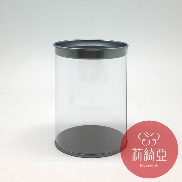 【60300】春仔花全透明圓桶精緻罐-短