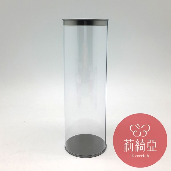 【60301】春仔花全透明圓桶精緻罐-長