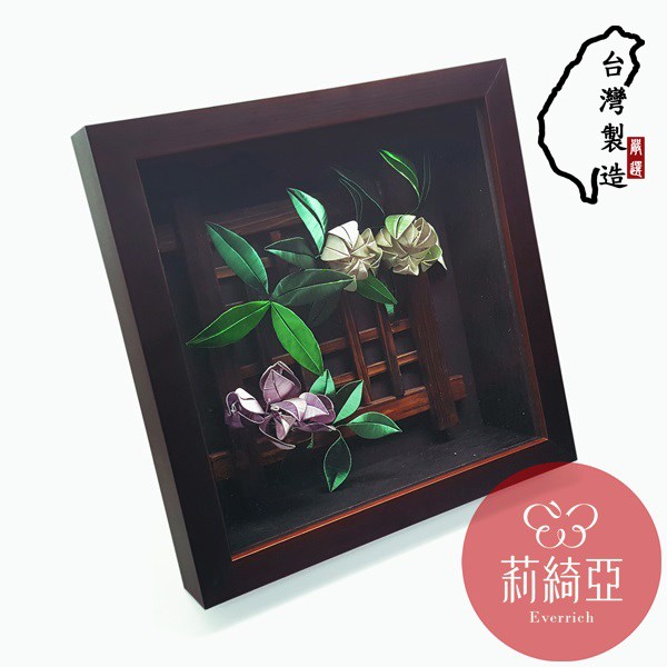 【60439C】經典款-咖啡色47.5×47.5cm深10cm原木立體展示框-壁掛式