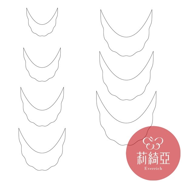 春仔花．纏花專用裁剪紙型-花形C