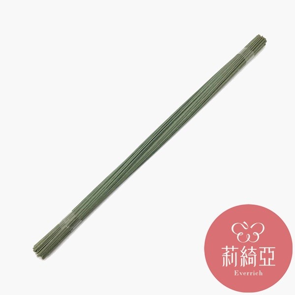 【50144D】春仔花-淡綠絨色包鐵絲#2mm/30公分長
