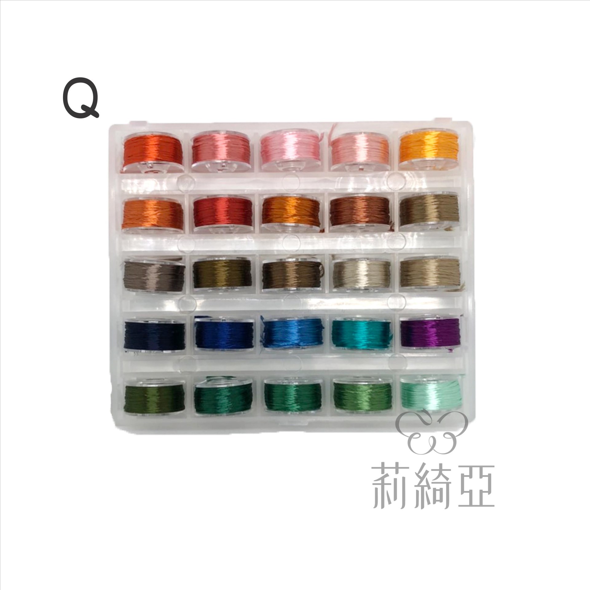【60193Q】新色增款型春仔花(纏花)-四股25色線盒Q