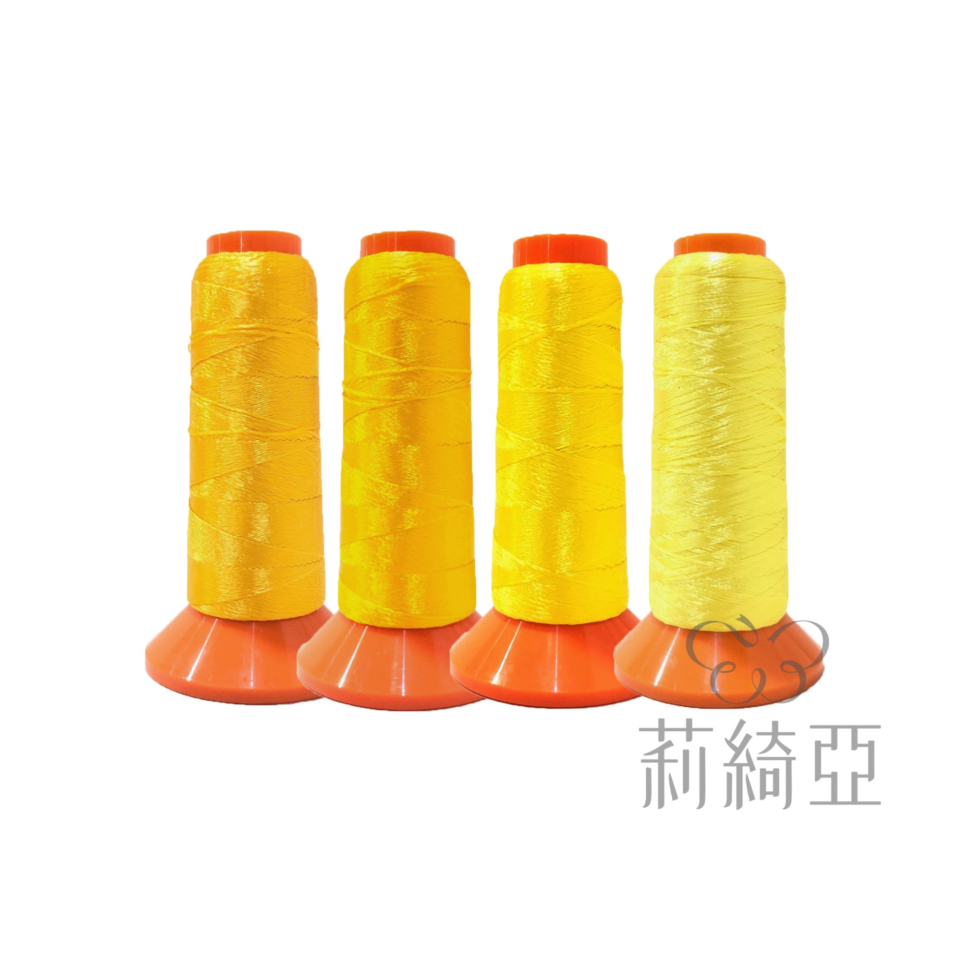 【60432-30】套組 / 春仔花 纏花四股線-黃纱琉璃系列4捲