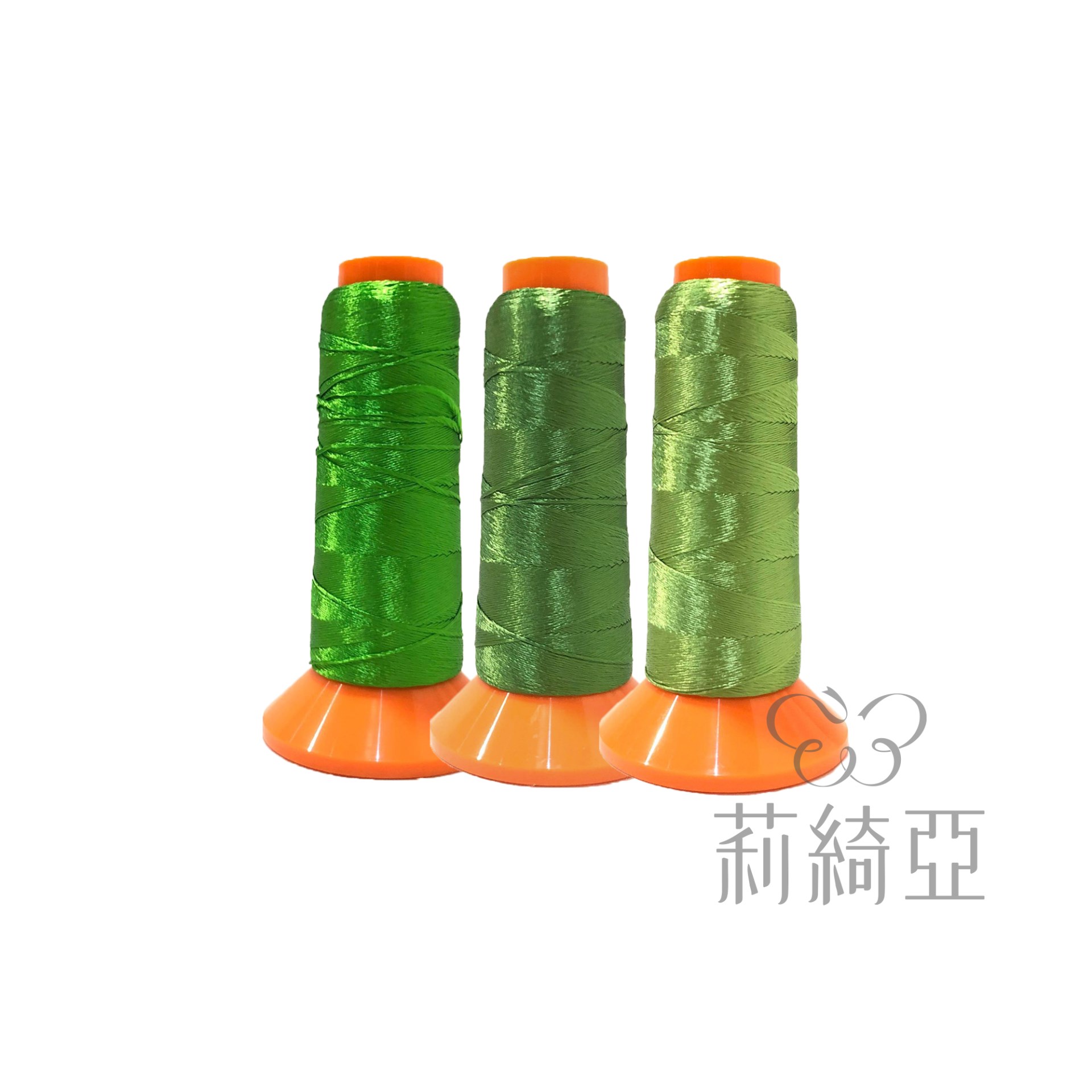 【60432-36】套組 / 春仔花 纏花四股線-蔥青綠系列3色