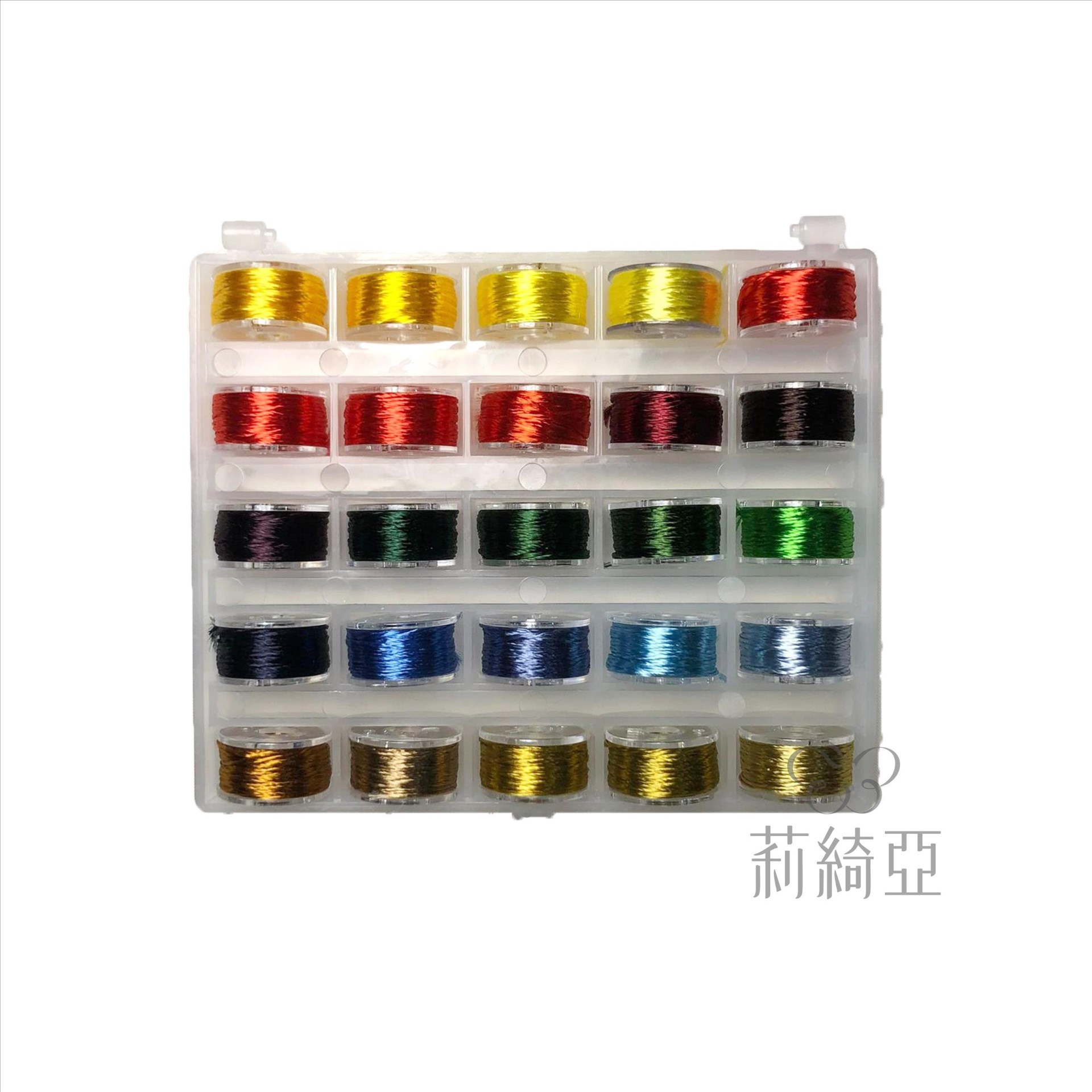 【60193P】階段學習型春仔花 四股25色線盒P
