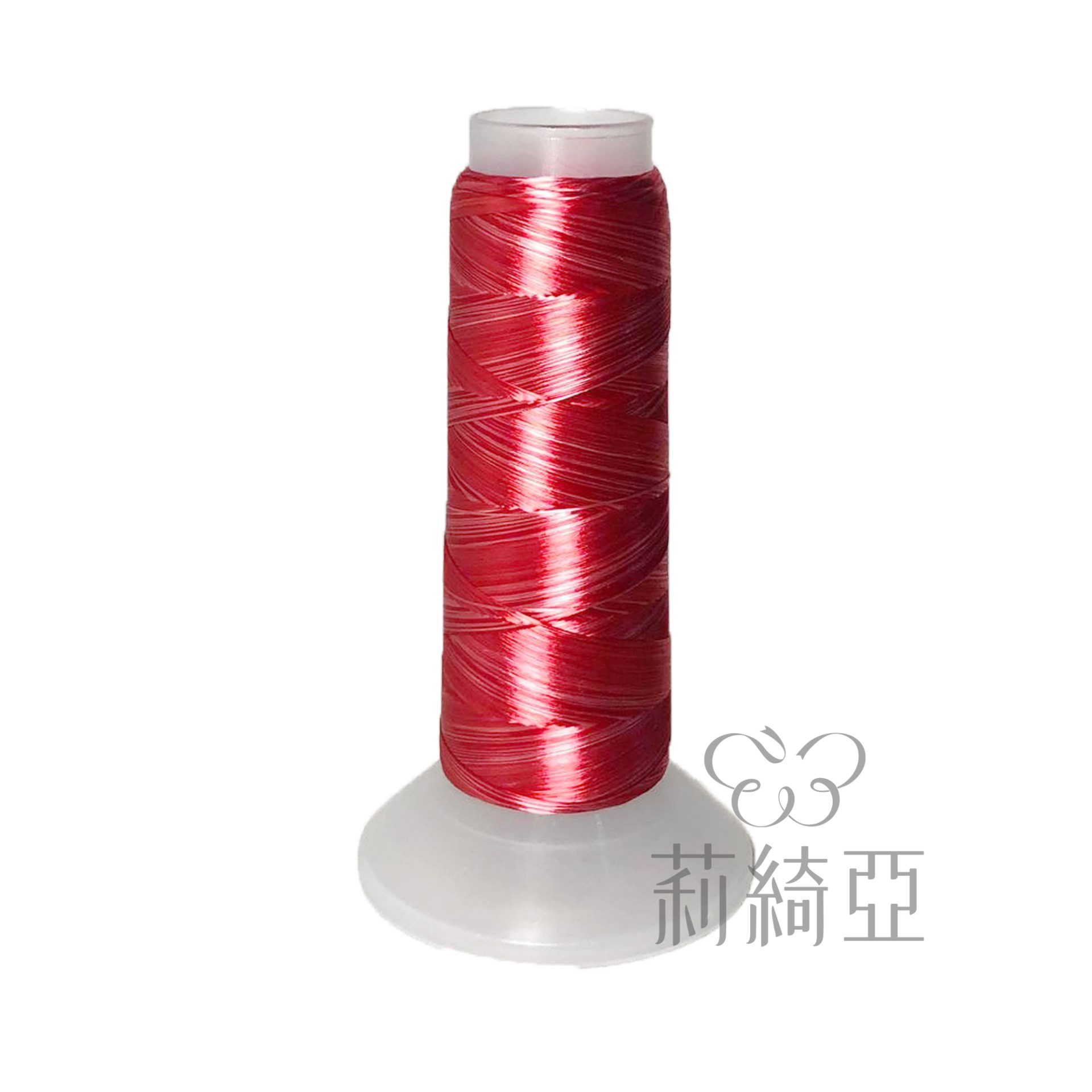 【60702】春仔花(纏花)三色漸層湘線-胭脂．石榴 紅三彩