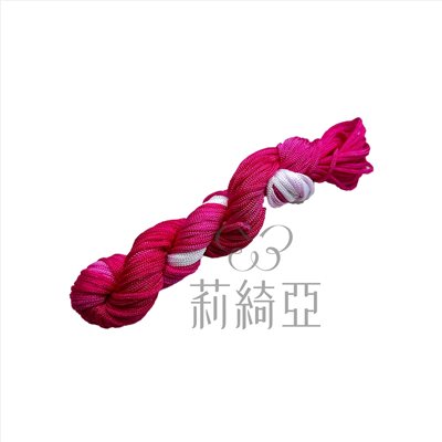 【30004】台製-春仔花(纏花)文化線粗線-桃紅色漸層段染24碼裝(線粗約2.5mm)