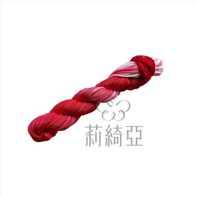 【30005】台製-春仔花(纏花)文化線粗線-紅色漸層段染24碼裝(線粗約2.5mm)