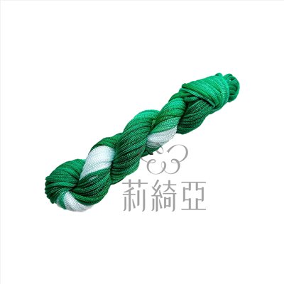 【30008】台製-春仔花(纏花)文化線粗線-綠色漸層段染24碼裝(線粗約2.5mm)