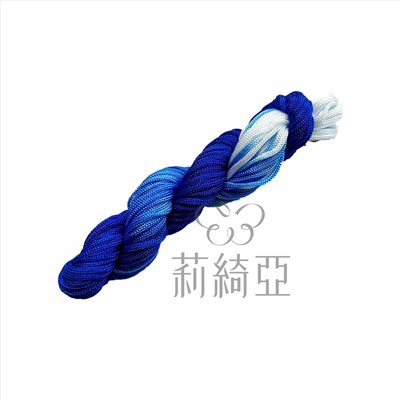 【30010】台製-春仔花(纏花)文化線粗線-藍色漸層段染24碼裝(線粗約2.5mm)
