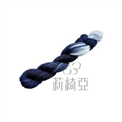 【30001】台製-春仔花(纏花)文化線粗線-寶藍色漸層段染24碼裝(線粗約2.5mm)