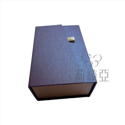 【60707】台製．紫艷珠光斯柔雙磁吸式書型盒-小型盒
