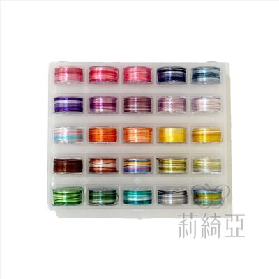 【60711】春仔花(纏花)-單股漸層綜合湘繡段染線盒(25色)