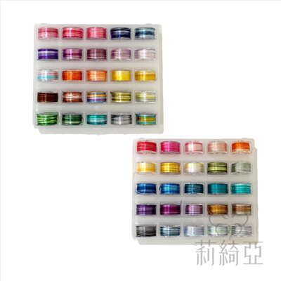【60712】春仔花(纏花)-單股三色漸層湘繡段染線盒(25色)+綜合盒(25色)