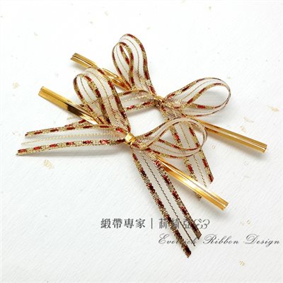 30041-3分金蔥網紗-紅金