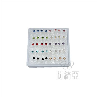 【60078】五彩水鑽飾件3mm(40顆/盒) 