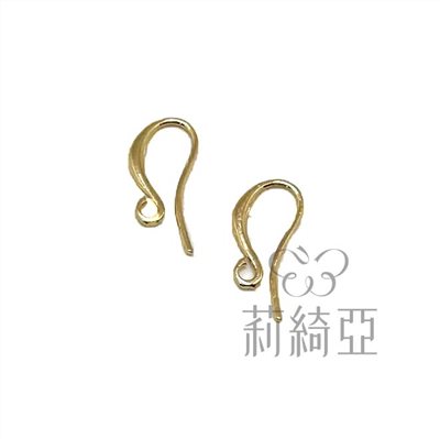 【60715】耳鉤-18K金造型 (金色 / 5對入)