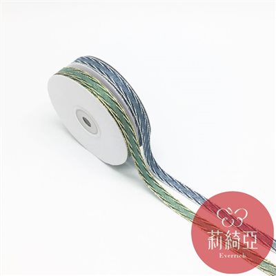 【9609】金/銀蔥尼龍緞帶-3分 (9mm)