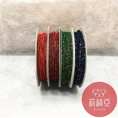 【20188】鐵絲金/銀蔥中國繩 2mm