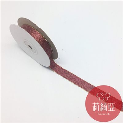 【9706】金邊金蔥緞帶-5分 (15mm)