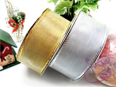 【A033】網金蔥緞帶38mm