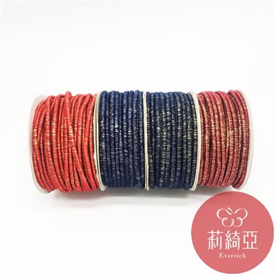 【20188】鐵絲金/銀蔥中國繩 5mm