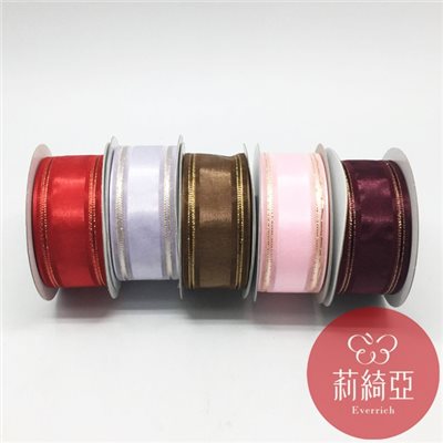 【R8980】雪紗金蔥織帶-1 ½英吋 (38mm)