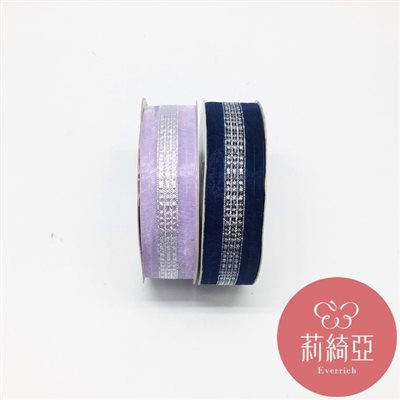 【A70】銀蔥雪紗緞帶-1英吋 (25mm)