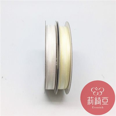 【20184】五彩蔥雪紗緞帶-3分 (9mm )