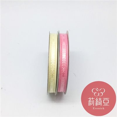 【9401】五彩蔥緹花緞帶-3分 (9mm)