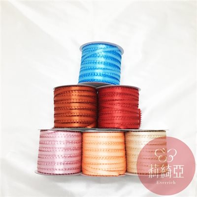 【9801-11】雙鉤耳緞帶-2分6mm (100碼)