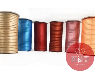 【9801-11】 雙鉤耳緞帶-2分6mm (300碼)