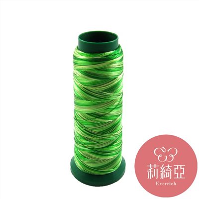 【60211】春仔花三色漸層湘線-綠三彩