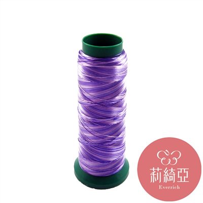 【60215】春仔花三色漸層湘線-葡萄紫三彩