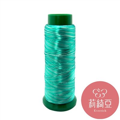 【60226】春仔花三色漸層湘線-藍綠三彩